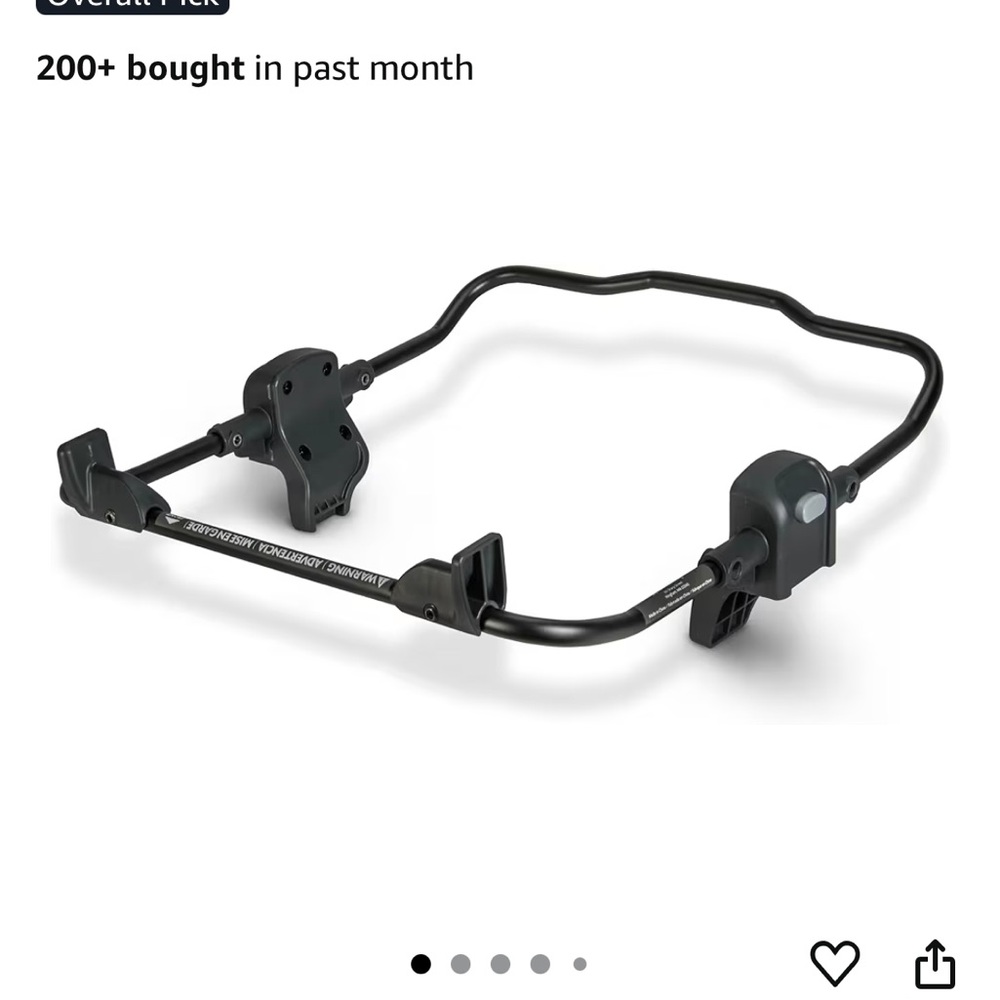 Chico car seat  Black Stroller Adapter for uppa
